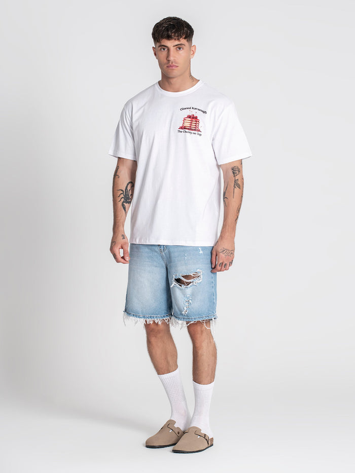 t-shirts / White Cherry On Top Tee