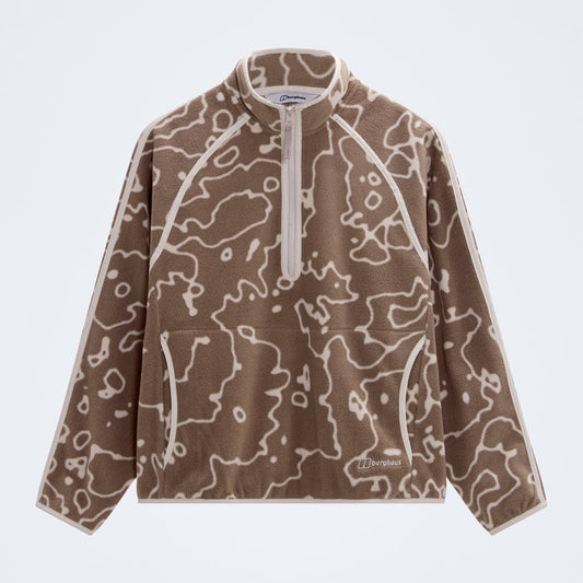 Women's Bamburgh Half Zip Fleece - Volcanic Ash/Stone