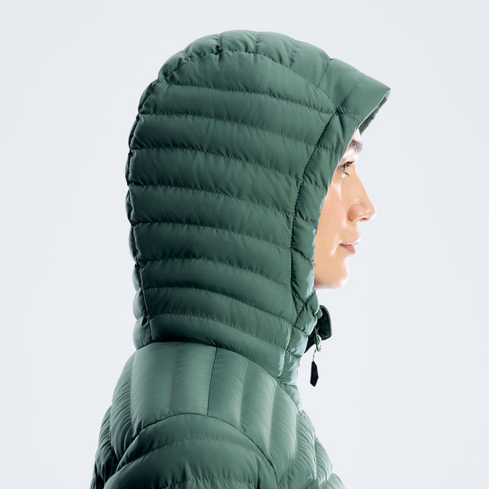 Women's Nula Micro Synthetic Insulated Long Jacket - Light Green