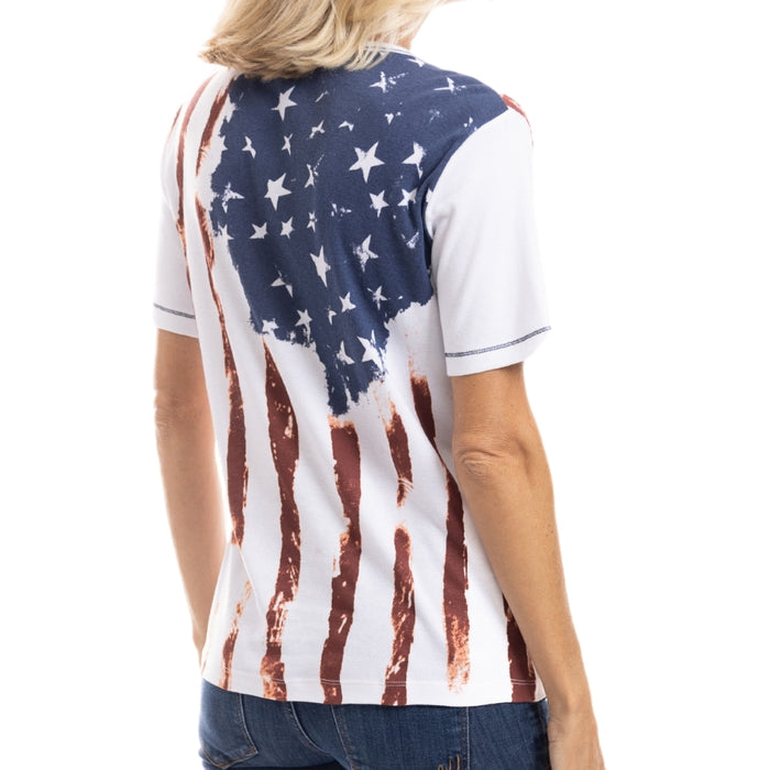 Women's Old Glory V-Neck T-Shirt - The Flag Shirt