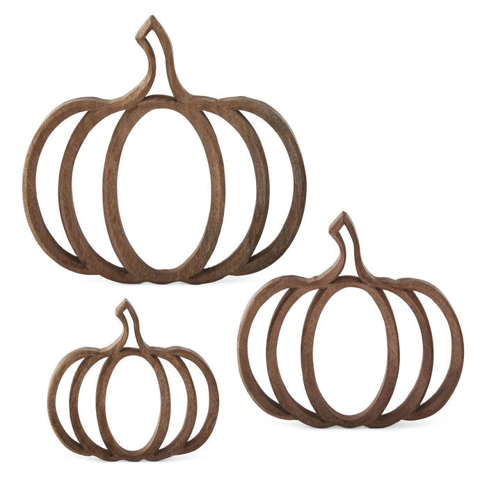 Wood Cutout Pumpkins - 3 sizes