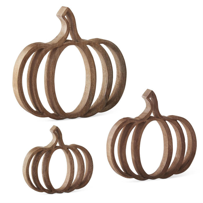Wood Cutout Pumpkins - 3 sizes