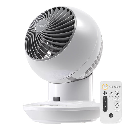 Desk Fan with Remote, Oscillating Table Air Circulator - IRIS USA