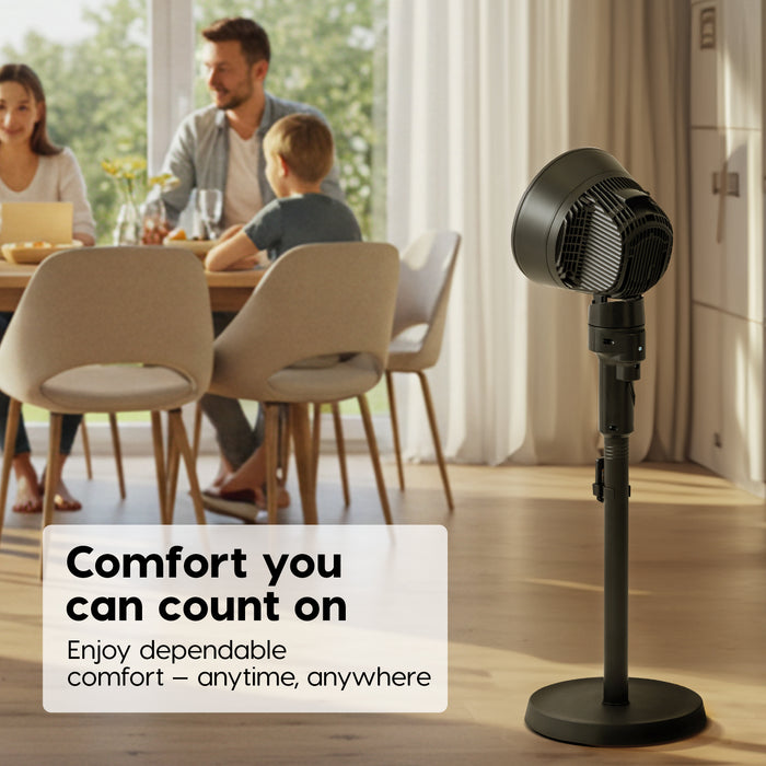 WOOZOO® Pedestal Standing Fan with 5.9" 3-Wing Blade - IRIS USA