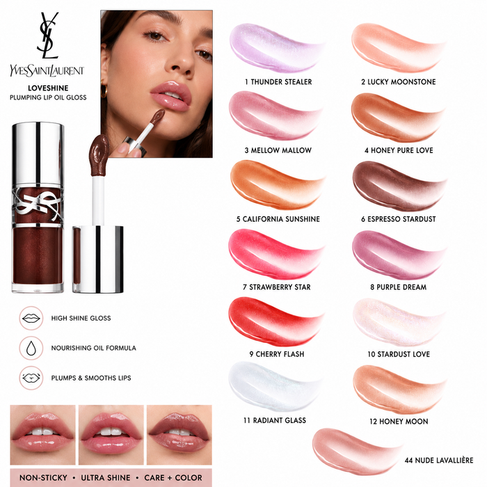 Yves Saint Laurent Loveshine Plumping Lip Oil Gloss-06 Espresso Stardust