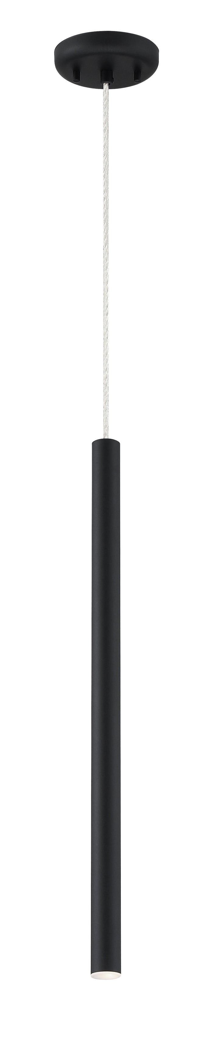 Pendant Z-Lite 917MP24-MB-LED Matte Black Forest 1 Light Pendant Z-Lite