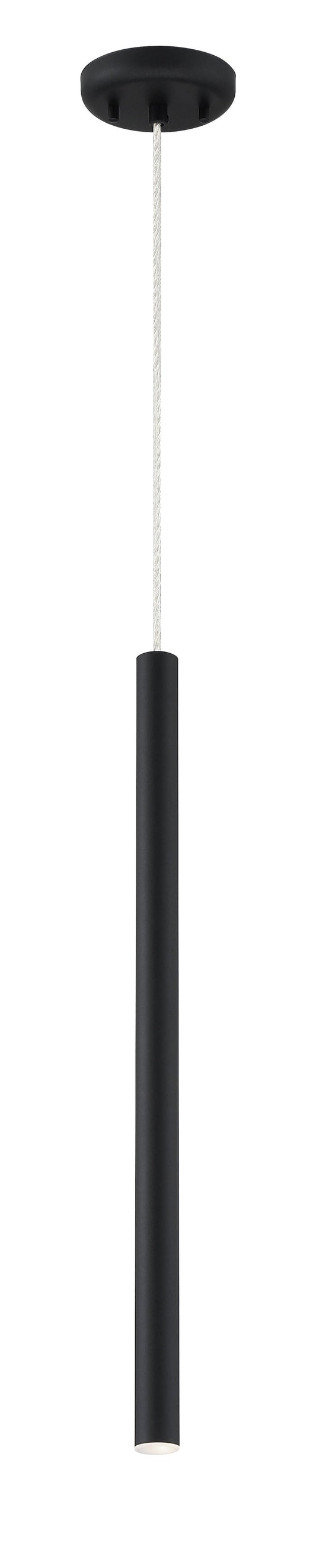 Pendant Z-Lite 917MP24-MB-LED Matte Black Forest 1 Light Pendant Z-Lite
