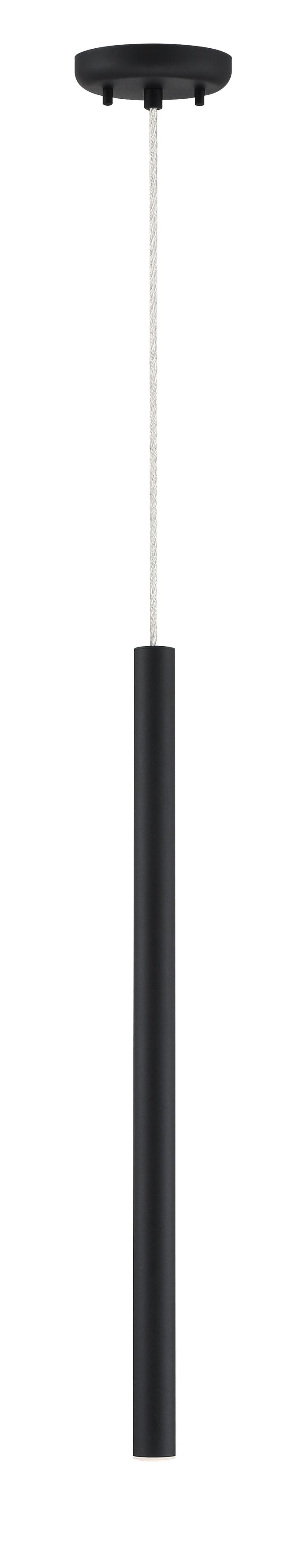 Pendant Z-Lite 917MP24-MB-LED Matte Black Forest 1 Light Pendant Z-Lite