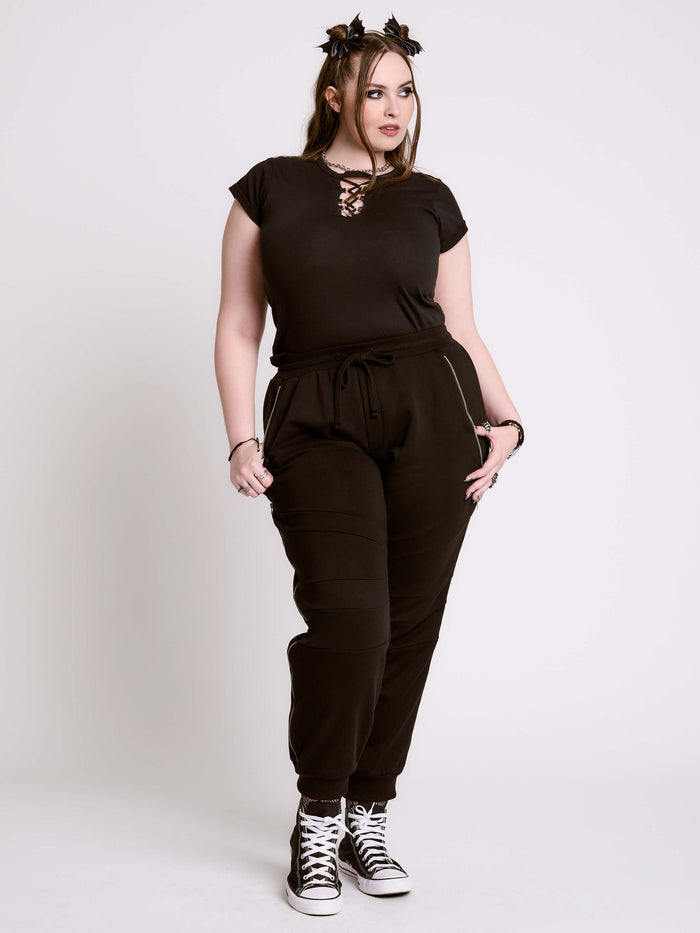 Zipper Joggers